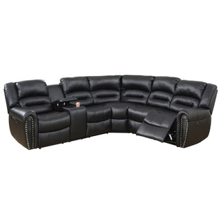 Reclining Sectional Sofa With Console