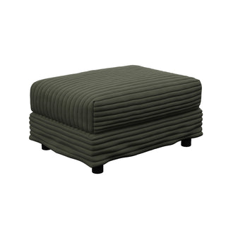 Convertible Deep Seat Sofa With Soft Pillows And Ottomans