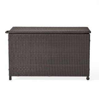 Blake - Wicker Cushion Box - Brown Multi
