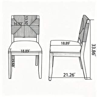 French Country Dining Chairs (Set of 2)