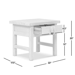 Rowan - Side Table With Drawer - Light Brown