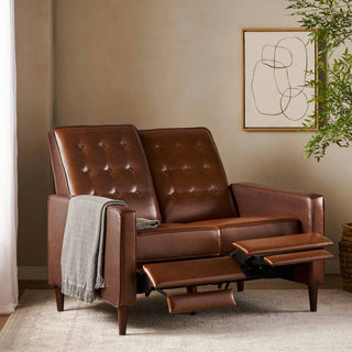 Manville - Contemporary Tufted Loveseat Pushback Recliner