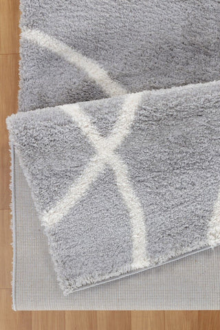 Loft Shag - 5' 3" X 7' Shaggy Area Rug - Gray