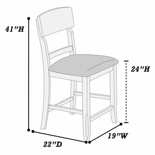 Ladder Back Dining Chairs (Set of 2)