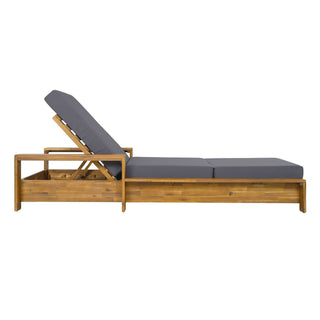 Chaise Lounge With 3 Fold Cushion Set, 3 Position Adjustable Backrest