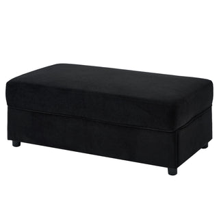 Modern Style Armchair Chaise Lounge Sofa Couch With Movable Storage Ottoman, USB Ports, Cup Holders, Phone Holder, Side Pockets