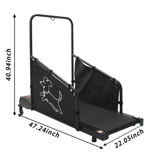 Dog Treadmill For Medium Dogs Running Machine With Non Slip Belt And Remote Control - Black