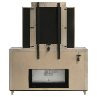 Mika - 8 Drawer LED Dresser And Mirror Set - Ivory