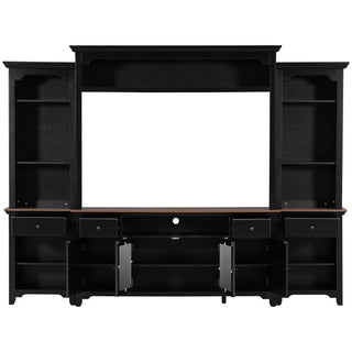 Extra Large TV Stand, Entertainment Center With Storage Cabinets