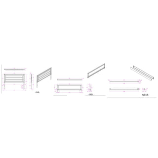 Soulmarie - Bed With LED Lighting And Padded Headboard