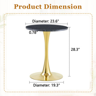 Round Dining Table With Thickened Top For Kitchen