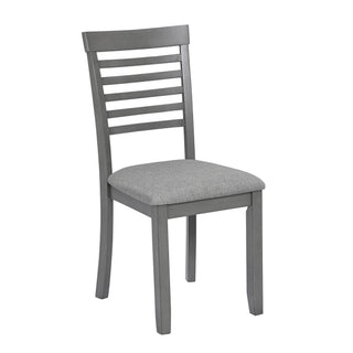 5 Pieces Modern Dining Set, Rectangular Wooden Dining Table With 4 Upholstered Chairs