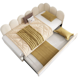 Upholstered Daybed With Pull-Out Bed