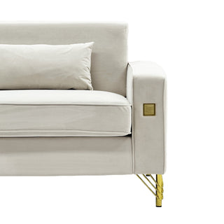 2 Pieces Sofa Sofa Set With Removable Cushions For Home Apartment