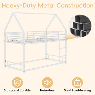 Bunk Bed With Safety Guardrails, No Box Spring Needed