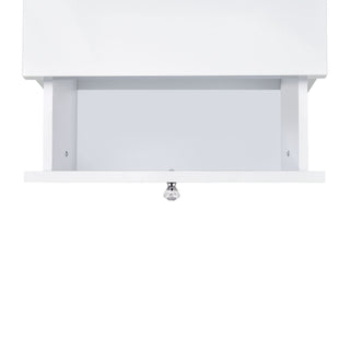 Vancouver - Floor Mirror With Storage - White