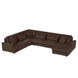 U - Sectional Sofa With Chaise Lounge, Oversized Living Room Couch