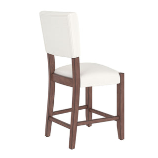 5 Piece Counter Height Dining Set With 4 Upholstered Chairs
