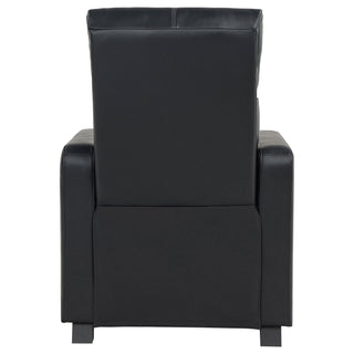 Warren - 4 Seater Home Theater With Wedge Console Recliners - Black