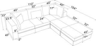Modular Sectional & Custom Configuration, Toss Pillows