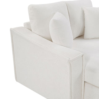 Modern Chaise Sofa With Hidden Storage For Living Room