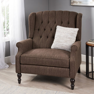 Dunham - Contemporary Fabric Tufted Oversized Pushback Recliner