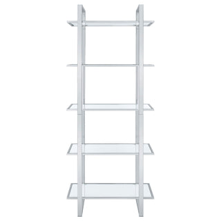 Colfax - 5 Shelf Bookshelf - Clear