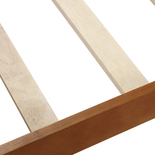 Platform Bed Frame Mattress Foundation Sleigh Bed With Headboard / Footboard / Wood Slat Suppor