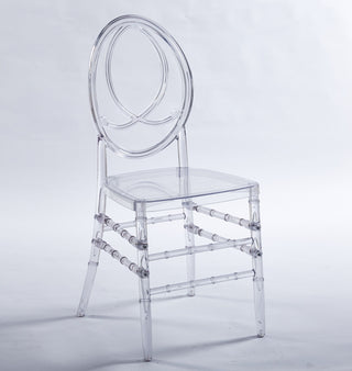 Dining Chair, Plastic Seat, Welding Chair (Set of 4) - Transparent