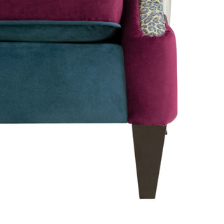 Anya - Wingback Accent Arm Chair - Blue