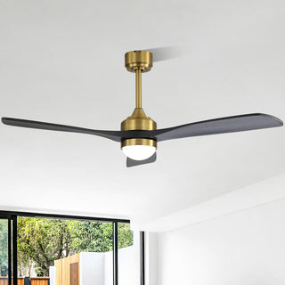 52" Ceiling Fan With Dimmable LED Light, 6 Speed DC Motor, 3 Blades