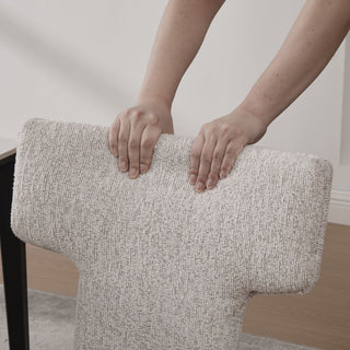 Armless Curved Back Accent Chairs