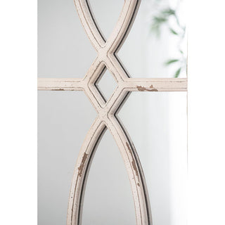 Rectangular Wooden Wall Mirror With Antique Frame, Vertical Or Horizontal Home Decor For Living Room (Set of 2)