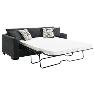 Pacheco - Upholstered Sleeper Sectional Chaise Sofa With Pocket Coils And Reversible Cushions - Dark Gray