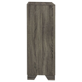 Funston - 4 Drawer Chest Of Drawers With Bar Handles - Brown Oak