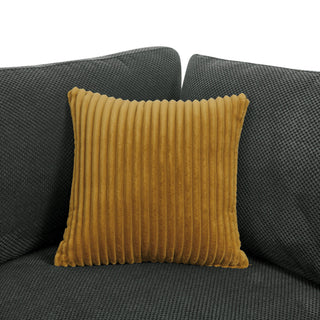 Modular Sectional & Toss Pillows - Dark Gray
