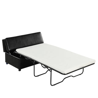 Twin Size Folding Ottoman Sleeper Bed With Mattress Convertible Guest Bed