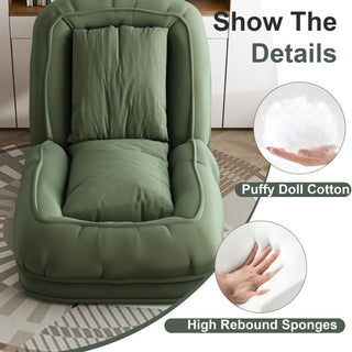 Upholstered Foldable Lazy Sofa Bed For Adults And Pets