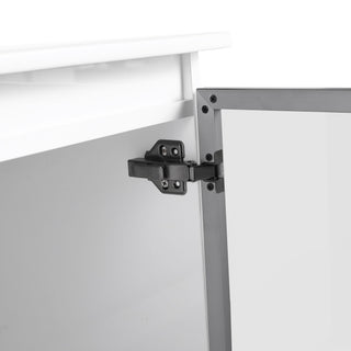36" (35 1 / 4") Wall Mounted Bathroom Vanity, Cabinet With Half Door (Excluding Sink) - Glossy White