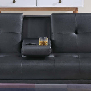 Adjustable Sofa With Fold Down Table And Cup Holders