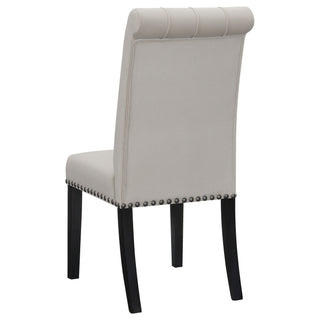 Tufted Rolled Backrest Side Chairs (Set of 2)