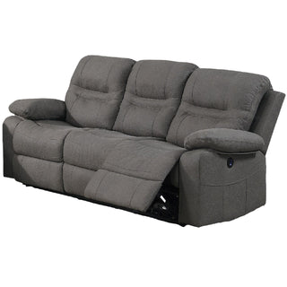 Modern Contemporary Power Reclining Sofa With USB Port