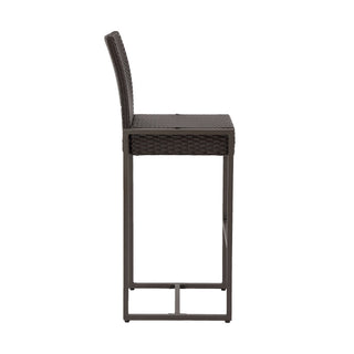 Outdoor Barstool With Hand Crafted Details (Set of 2)