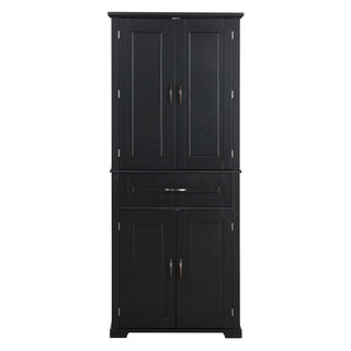 Bathroom Storage Cabinet With Doors And Drawer, Adjustable Shelf