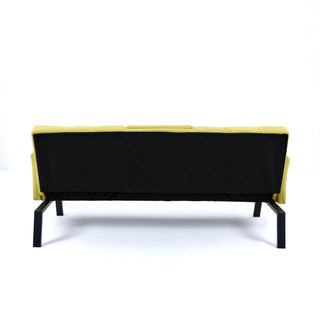 Sofa Bed With Foldable Design And Cup Holder - Green