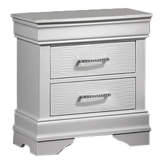 Nightstand With Drawers - White