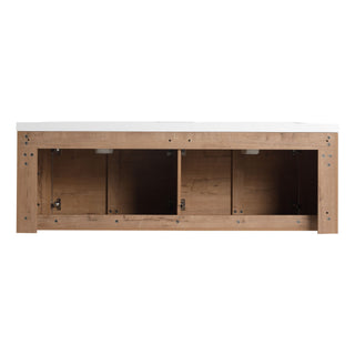 Wall Mounted Bathroom Vanity With Sink, 3 Soft Close Doors