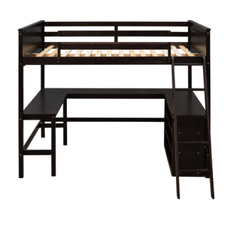 Loft Bed With Shelves With Desk