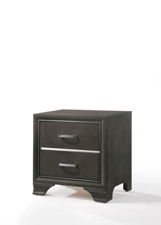 Carine II - Nightstand - Gray