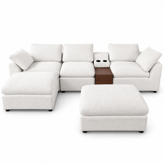 Modular Cloud Couch With Storage Console